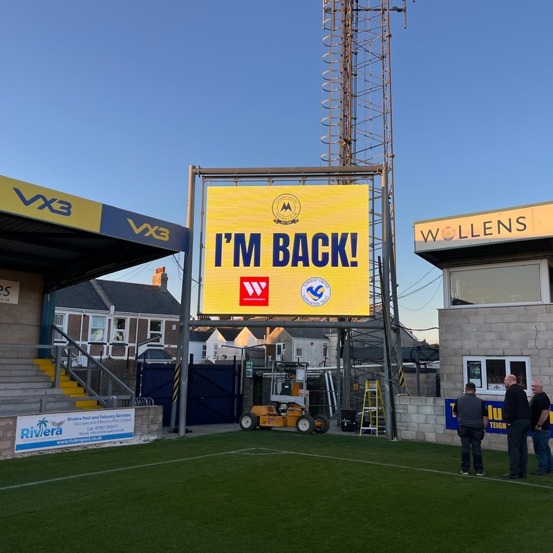 Outdoor advertising for stadium