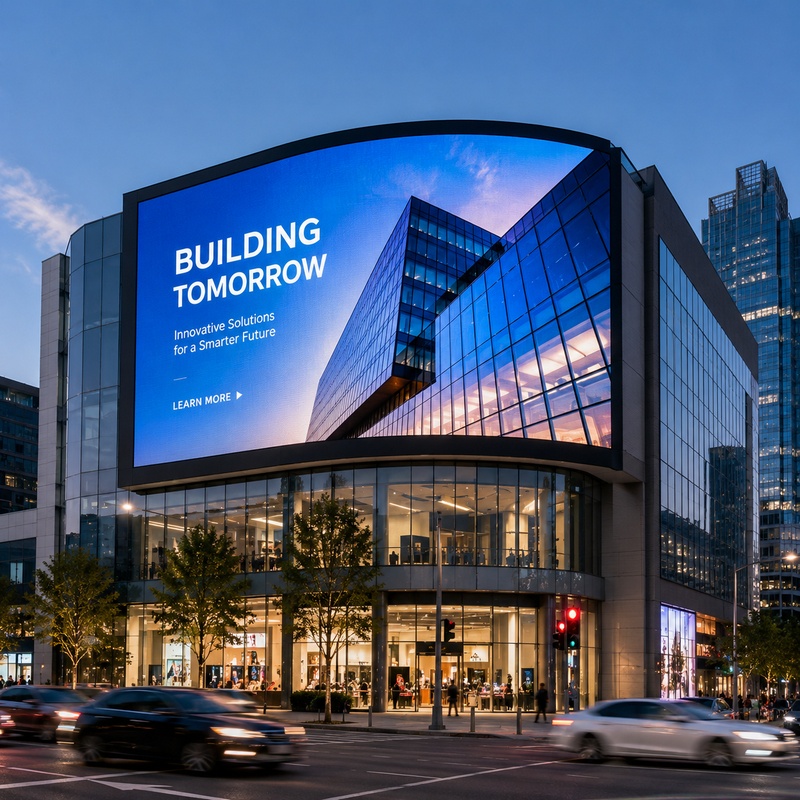 Shopping mall screen