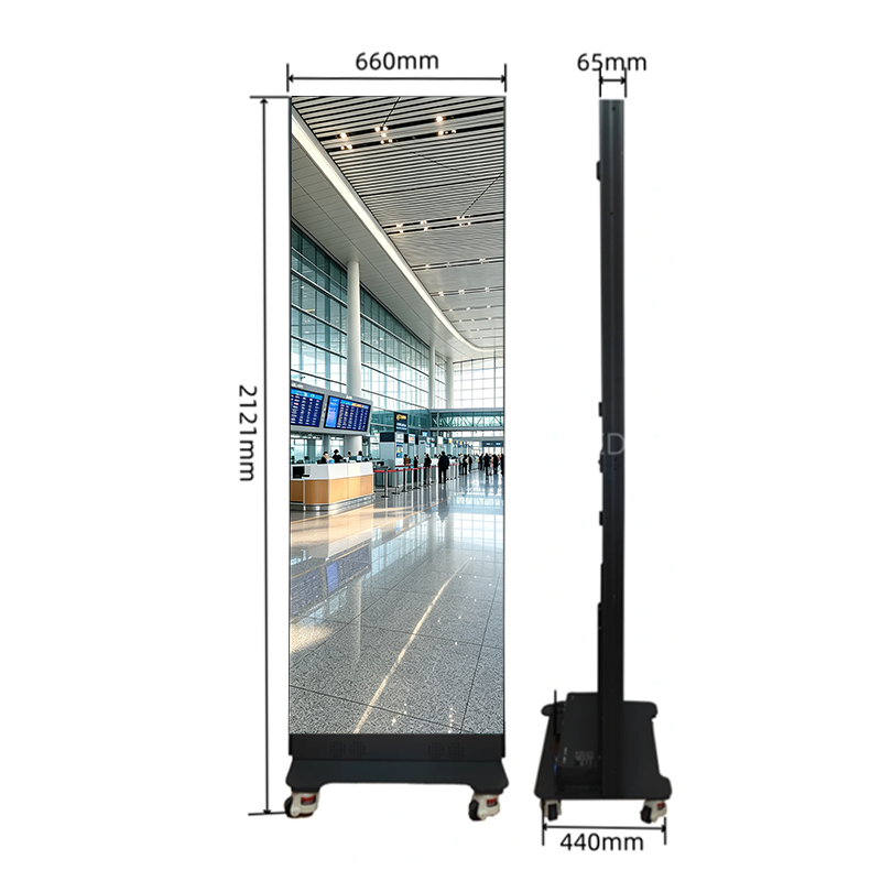 Led poster for airport